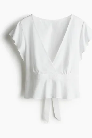 H&M Blouse van linnenmix