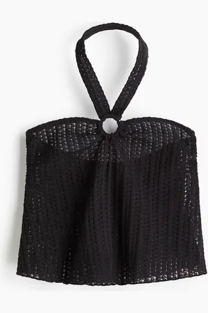 H&M Haltertop van pointelletricot