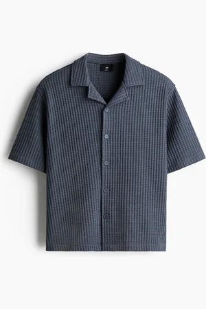 H&M Casual overhemd met wafelstructuur - Loose Fit
