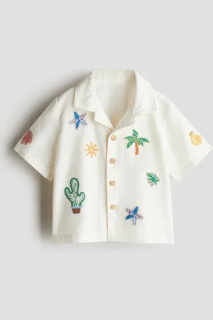 H&M Casual overhemd van linnenmix