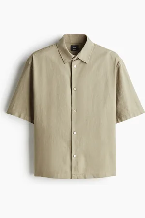 H&M Overhemd van linnenmix - Loose Fit