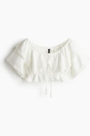 H&M Croptop met kant