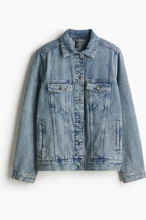 H&M Denim jack met schoudervullingen