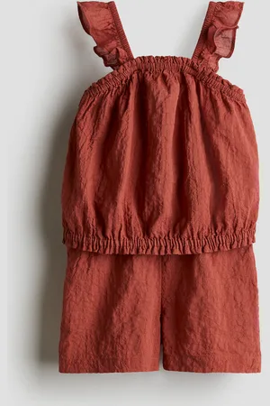 H&M Tweedelige set van crinklekatoen