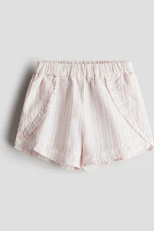 H&M Short van linnenmix met volants