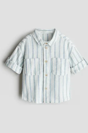 H&M Overhemd van linnenmix met oprolmouwen