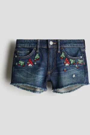 H&M Denim short met borduursel