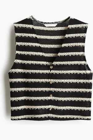 H&M Gilet van structuurtricot