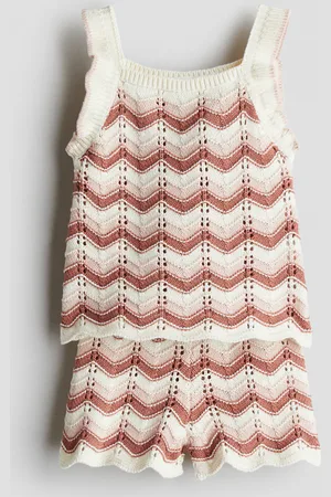 H&M Tweedelige ajourgebreide set van katoen