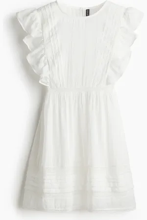 H&M Jurk met platte plooitjes