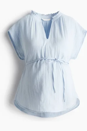 H&M MAMA Mousseline blouse met strikceintuur
