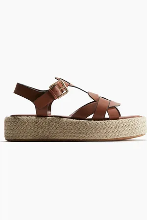 H&M Espadrillesandalen met plateauzool