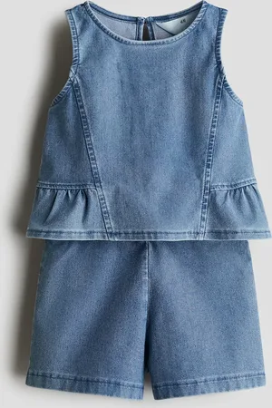 H&M Tweedelige set met denimlook