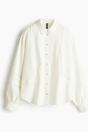 H&M Luchtige overhemdblouse