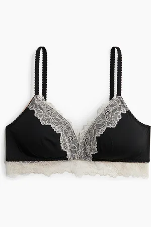H&M Padded soft-bh van microvezel en kant