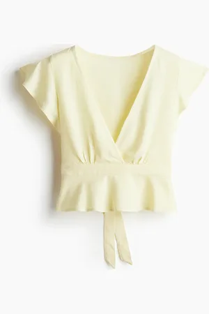 H&M Blouse van linnenmix