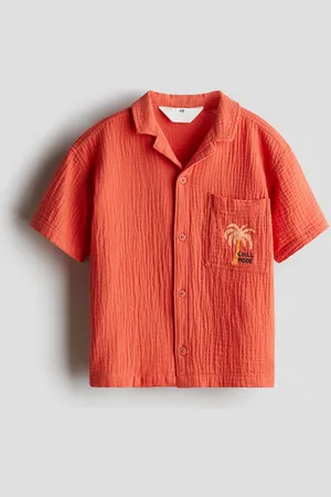 H&M Casual overhemd van katoenen mousseline