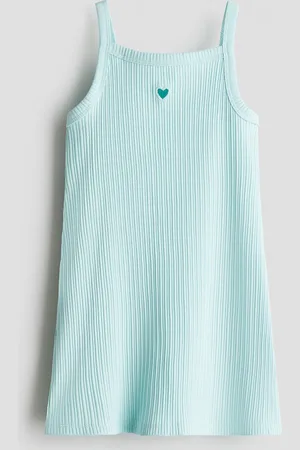 H&M Geribde strappy jurk