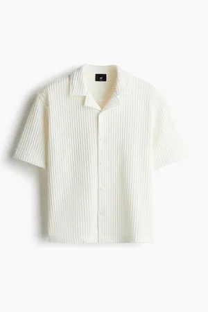 H&M Casual overhemd met wafelstructuur - Loose Fit