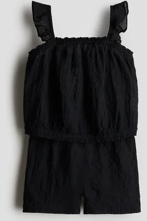 H&M Tweedelige set van crinklekatoen