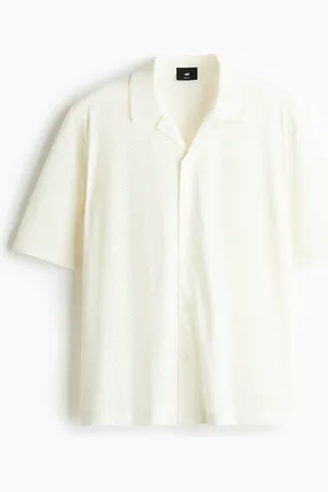 H&M Casual overhemd van mesh - Loose Fit