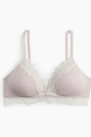 H&M Padded soft-bh van microvezel en kant