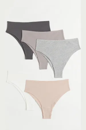 H&M Set van 5 geribde slips - Brazilian