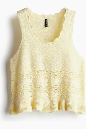 H&M Tanktop met gehaakte look