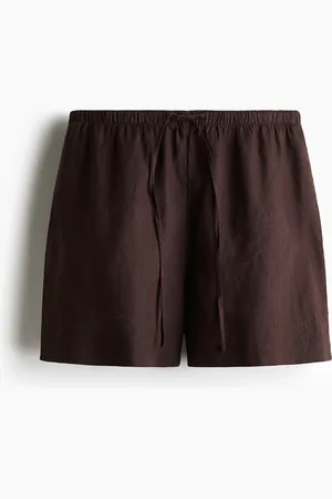 H&M Linnen short met drawstring