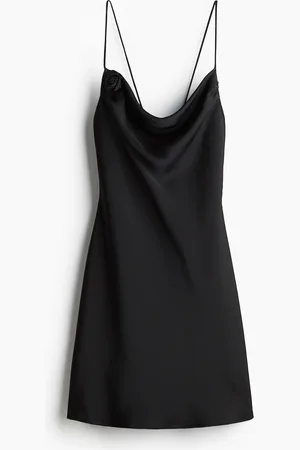 H&M Tie-detail satin slip dress
