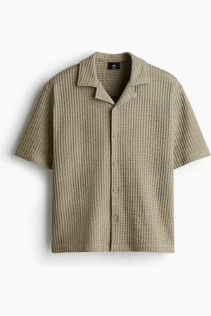 H&M Casual overhemd met wafelstructuur - Loose Fit