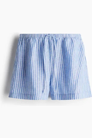 H&M Linnen short met drawstring