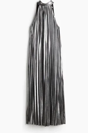 H&M Plisséjurk met strikdetail