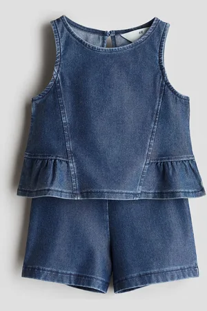 H&M Tweedelige set met denimlook