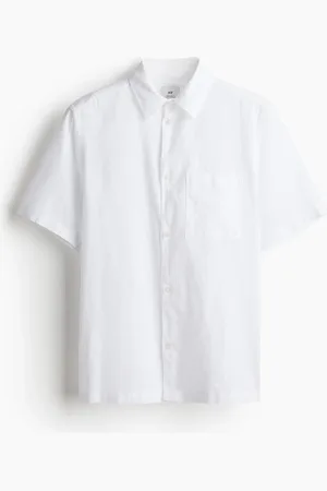 H&M Overhemd van linnenmix - Regular Fit