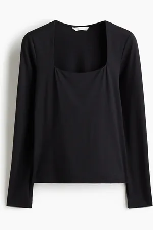 H&M Tricot top met lange mouwen