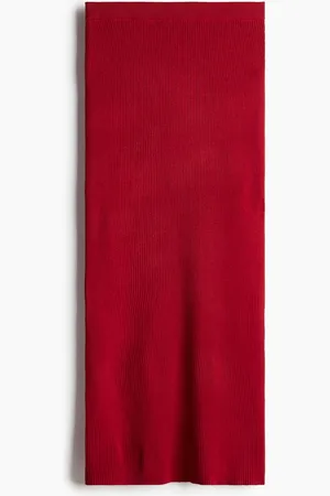 H&M Ribgebreide kokerrok