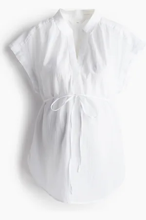 H&M MAMA Blouse met strikceintuur