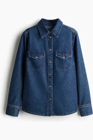 H&M Denim overhemdblouse