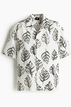 H&M Casual overhemd van linnenmix - Regular Fit