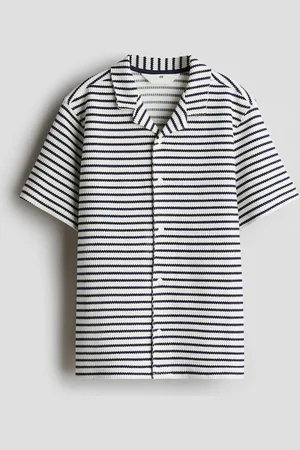 H&M Structuurgeweven casual overhemd