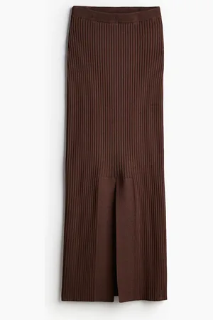 H&M Ribgebreide kokerrok