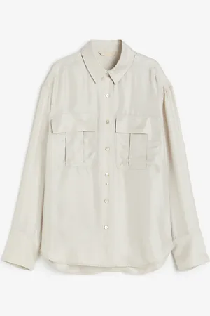 H&M Utilityblouse van zijdemix