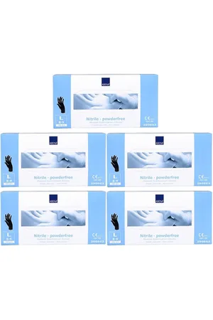 Abena 15x Nitril-Handschoenen Classic poedervrij Maat L 100st