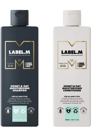 label.m Honey & Oat Moisturising Shampoo 300ml + Conditioner 300ml