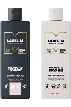 label.m Vibrant Rose Colour Care Shampoo 300ml + Conditioner 300ml