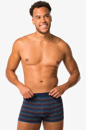 HEMA Korte Herenboxers Katoen Stretch Strepen - 3 Stuks