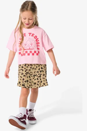 HEMA Kinderrok Plisse Luipaard