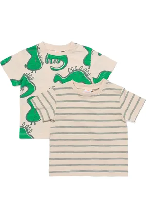 HEMA Baby T-shirts Monster Strepen - 2 Stuks