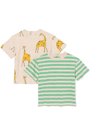 HEMA Baby T-shirts Giraf - 2 Stuks